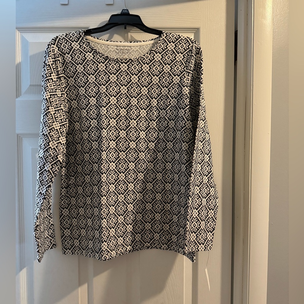 Talbots Paisley Top